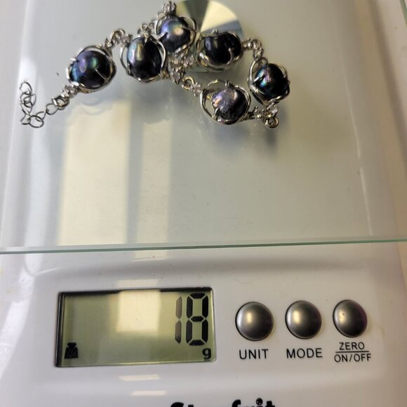 Stunning Black Baroque Pearl Bracelet - Picture 10 of 10